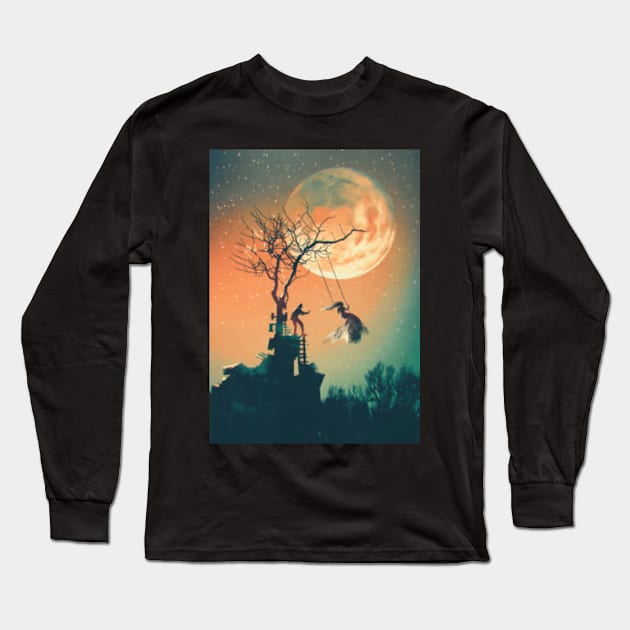 Halloween night Long Sleeve T-Shirt by Izdihaarr